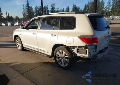 2012 Toyota Highlander Hybrid Limited V6 z USA, uszkodzony, nr VIN JTEDC3EH9C2010071